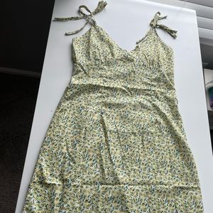 Yellow Floral Romwe Sundress